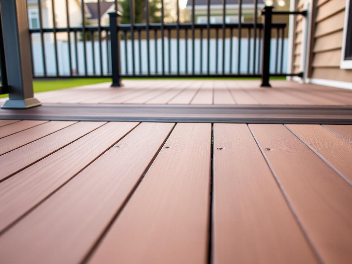 Composite deck boards installed with hidden fasteners and a picture-frame border by ProDeck Works